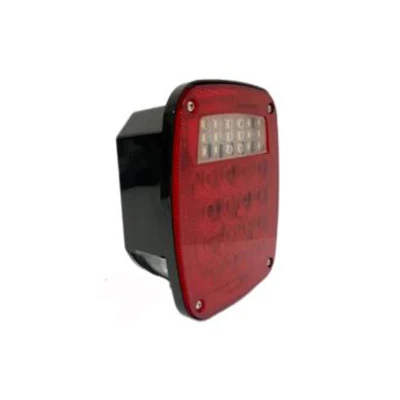 Vermelho/branco 83 LED Stop Turn Tail Stud Lights Substituição para Jeep Cj Yj Jk Truck Trailer Boat RV